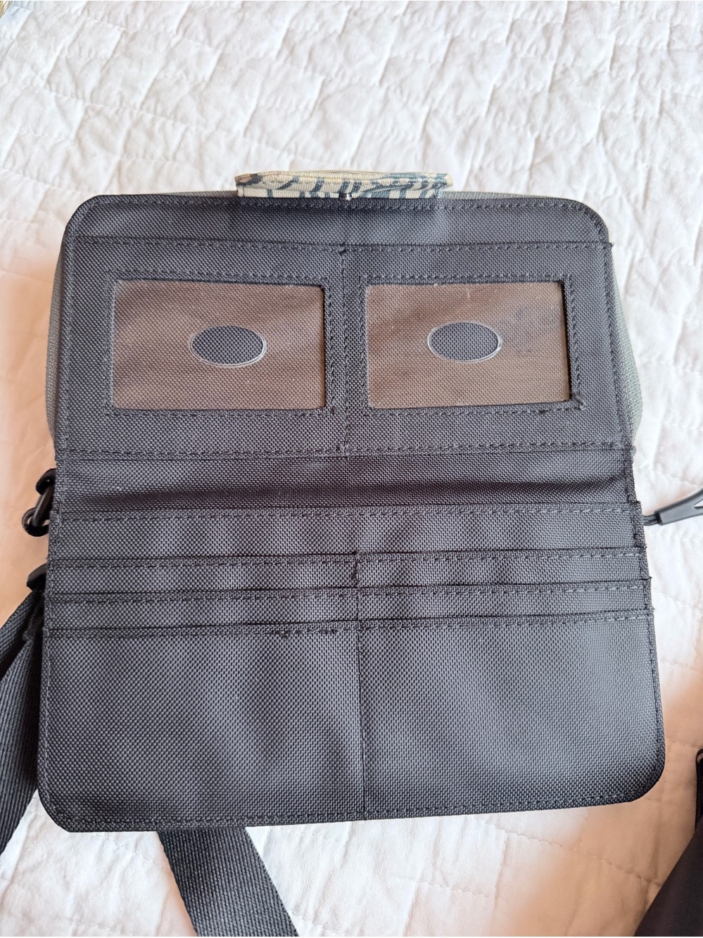 Sherpani Black Backpack with Floral Panel and Beige Crossbody Set—all 3 for $50 - Picture 4 of 5